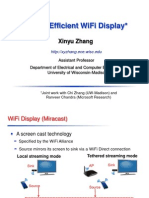 Energy Efficient WiFi Display - Xinyu Zhang