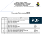 Cursos de Mestrados