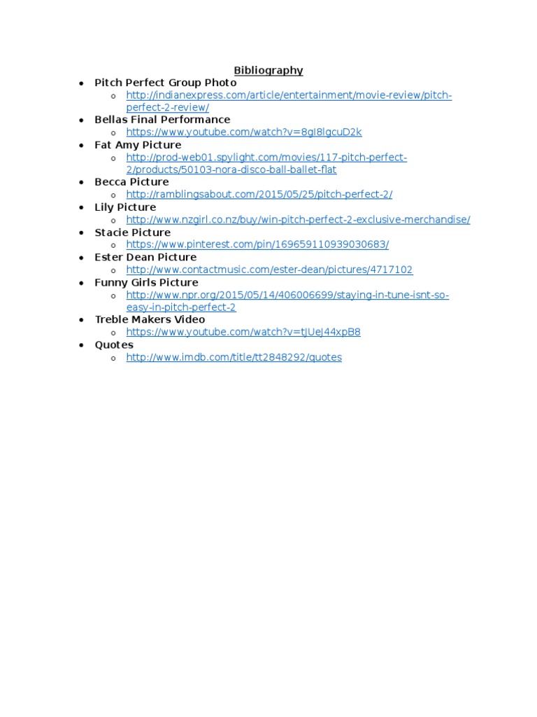 Pitch Perfect 2 Media and Quotes | PDF | Games & Activities