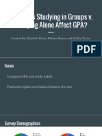 How Does Studying in Groups V Studying Alone Affect Gpa - 1