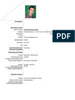 CV European Radu - Rom