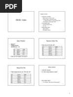 CS143: Index: Basic Problem Random-Order File