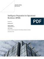 Intelligence Preparation for Operational Resilience (IPOR)