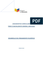 Lineamientos Curriculares Desarrollo Del Pensamiento Filosofico 170913