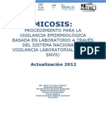 MICOSIS Procedimiento para La Vigilancia Epidemiologica Basada en El Laboratorio A Traves Del Sistema Nacional de Vigilacia Laboral SIVILA SNVS