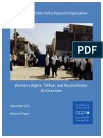 2015 11 11 - Women's Rights, Taliban, and Reconciliation - An Overview PDF