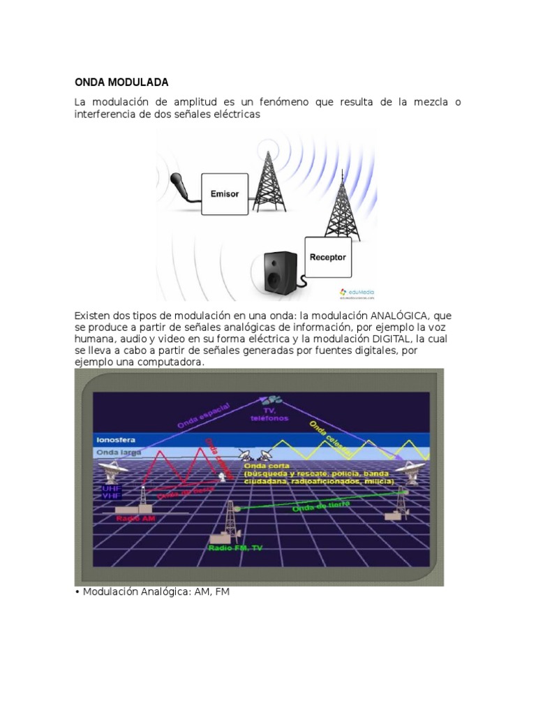 Modulación de Ondas: AM y FM | PDF | Modulación | Modulación de frecuencia
