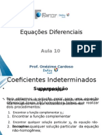 Coeficientes Indeterminados - Superposição