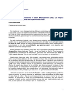 La Mejora Continua o La Búsqueda de La Perfección Lean