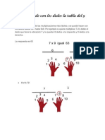 Multiplicando Con Los Dedos La Tabla Del 9