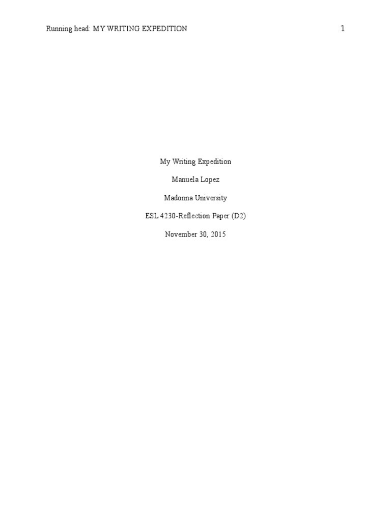 Reflection Paper d2 | PDF | English As A Second Or Foreign Language ...
