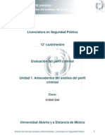 Unidad 1. Antecedentes Del Análisis Del Perfil Criminal