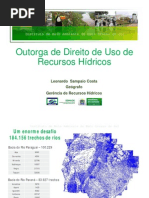 Outorga de Direito de Uso de Recursos Hídricos no Mato Grosso do Sul