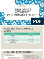Seibu Office Acoustic Performance Audit