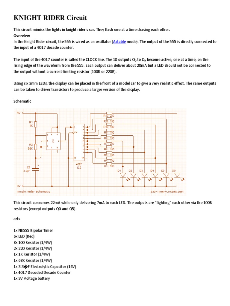 Knight Rider Circuit | PDF