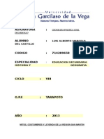 Mitos Costrumbres y Leyenda de La Region San Martin