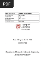 Course File - WSN