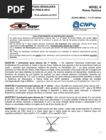 OBF2013 Fase 3 Nível 2