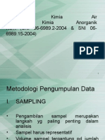 Analisis Kimia Air Bahan Kimia Anorganik KOK (SNI 06-6989.2-2004 & SNI 06-6989.15-2004)