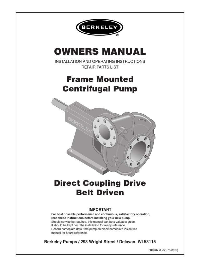 Pump Manual | PDF