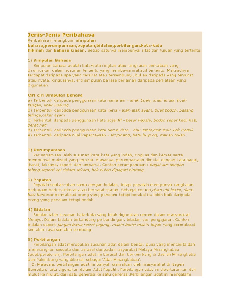 Maksud Peribahasa Pdf