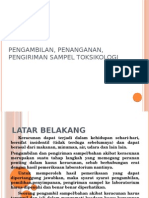 Tugas Pengambilan, Penanganan, Pengiriman Sampel Toksikologi