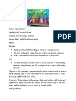 Lesson Plan - Skylar Plummer - Sight Words in A Bottle