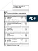 Indian Dairy Machinery Company LTD.: Design Calculation Sheet