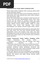 Download Pengertian Metode Simple Additive Weighting by herii purnama SN292587256 doc pdf