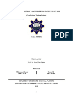 Economic Impacts of Lda Commercialization Policy, 2011