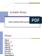 Syllable Stress: How To Decide Which Sound To Stress