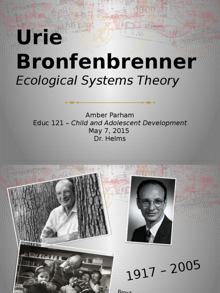Bronfenbrenner's Ecological Systems Theory | PDF | Developmental ...