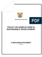 Policy on Agriculture for Sustainable Development