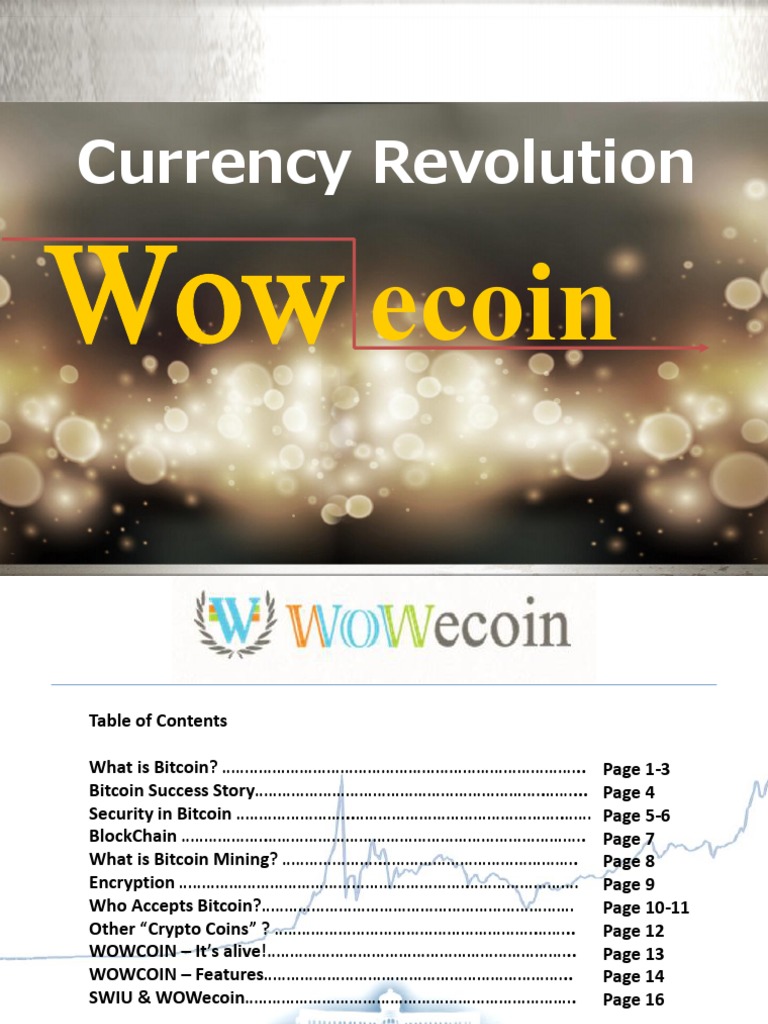 Understanding Bitcoin and WOWCOIN | PDF | Blockchain (Database) | Bitcoin