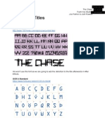 The Case Titles: Fonts