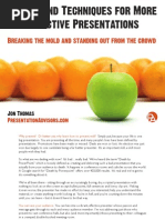 Download 10 Tips and Techniques for More Effective Presentations by Jon Thomas SN29260391 doc pdf