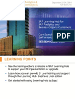 0413 SAP Learning Hub For SAP Analytics and SAP BusinessObjects Customers