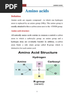Amino Acids: Structure and Classification | PDF | Amino Acid | Protein ...