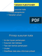 Prinsip Desain Kuestioner