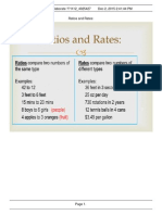 Ratio Vs Rate