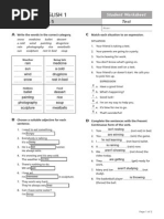 Everyday English 1 - Module 8 Test