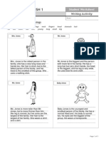 Everyday English 1 - Writing Situation - Decribing Charactersf