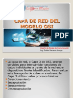 Capa de Red OSI: direccionamiento, encapsulación, enrutamiento y desencapsulación