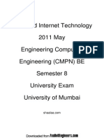 Advanced Internet Technology - 2011 May - Engineering Computer Engineering (CMPN) BE - Semester