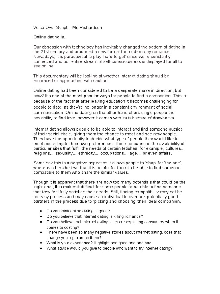 Voice Over Script  PDF
