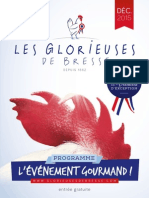 Le programme des Glorieuse de Bresse 2015