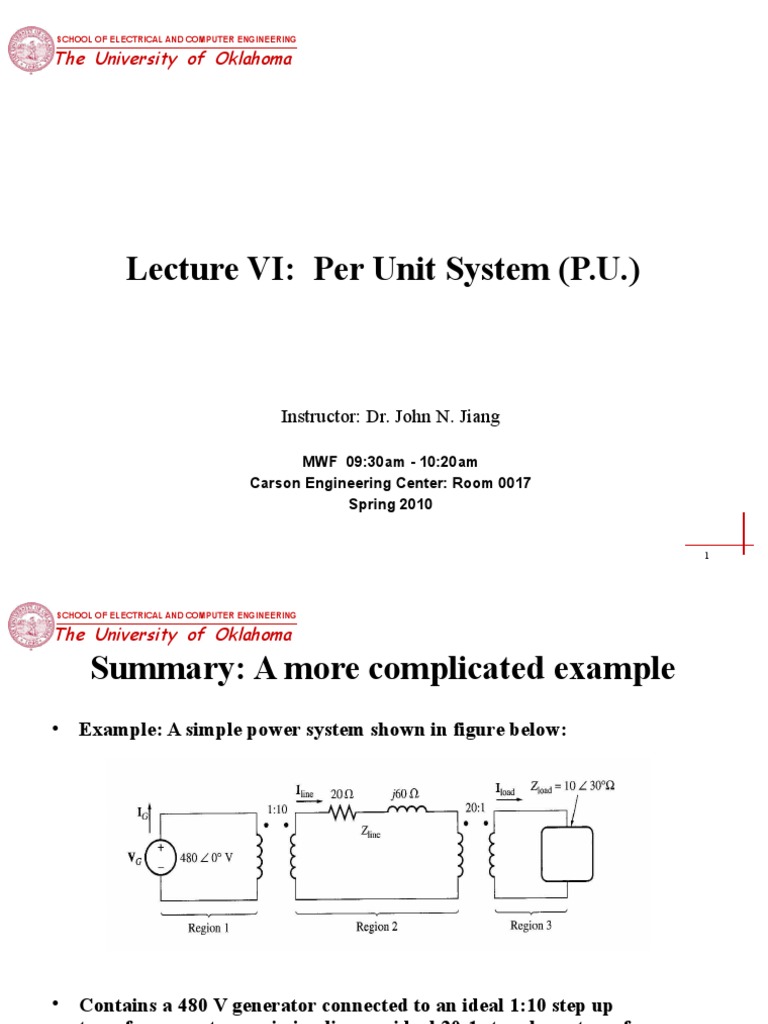 Per Unit System in Power Engineering | PDF | Electric Power ...