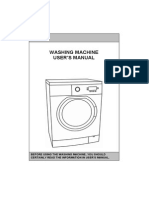 WASHING MACHINE USER'S MANUAL - Vestfrost