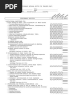 Pas Form B-2 Performance Appraisal System for Teachers Past Name ...
