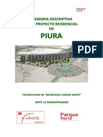 Memoria Residencial Parque Norte